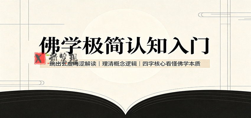 佛学极简认知入门：跳出玄虚晦涩解读，理清概念逻辑，四字核心看懂佛学本质