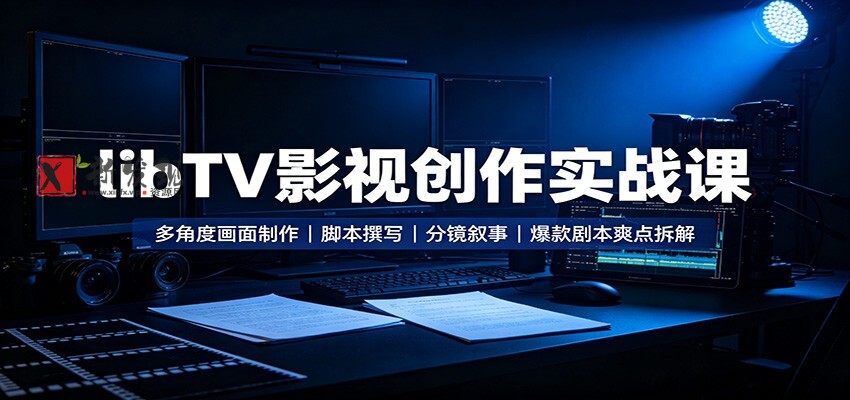 libTV影视创作实战课：多角度画面制作，脚本撰写，分镜叙事，爆款剧本爽点拆解