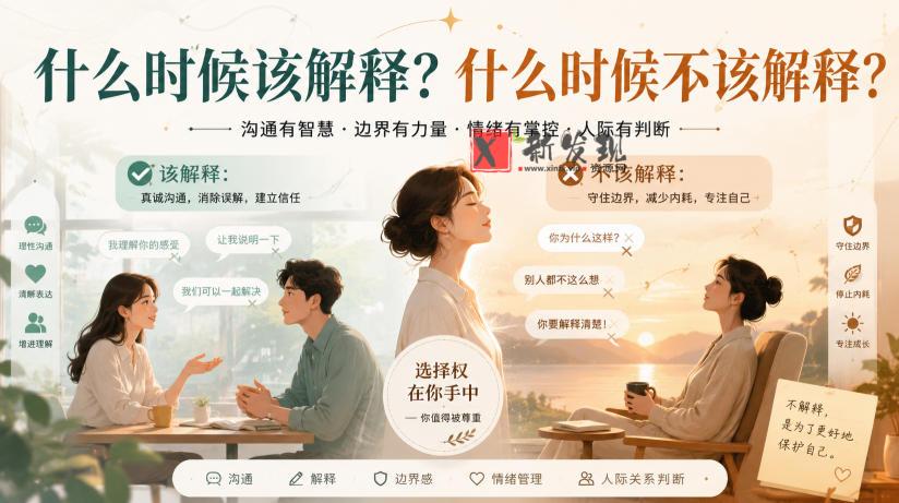 付费文章：什么时候该解释？什么时候不该解释？-新发现资源网