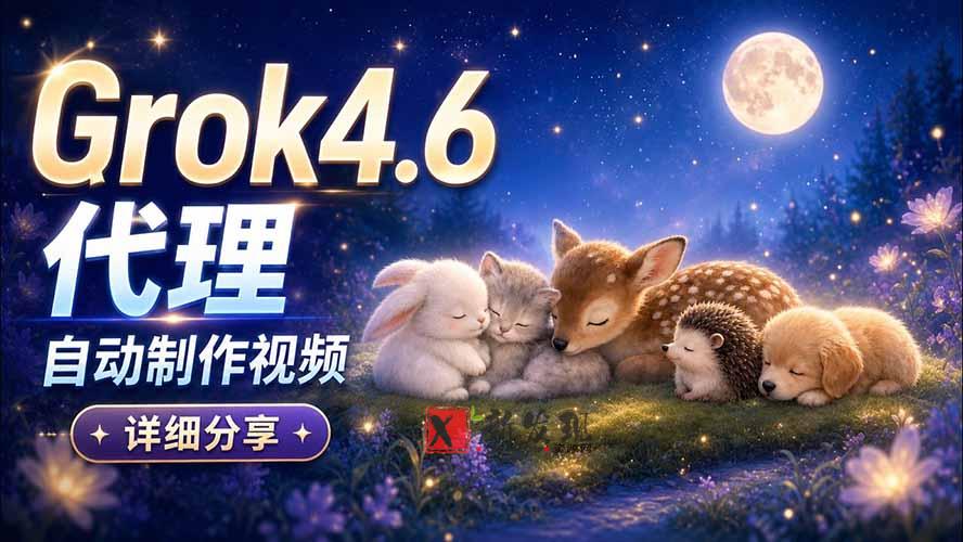 （20560期）Grok 4.6 代理自动制作视频！从提示词到成片全流程详细分享｜AI Agent 实操分享-新发现资源网