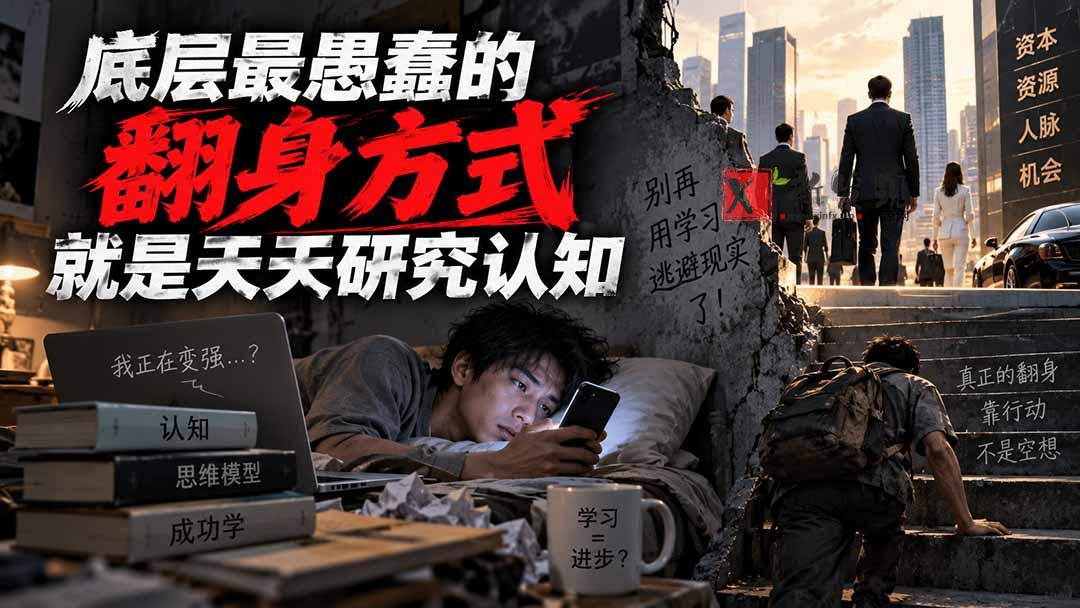 （20383期）付费文章：底层最愚蠢的翻身方式就是天天研究认知-新发现资源网