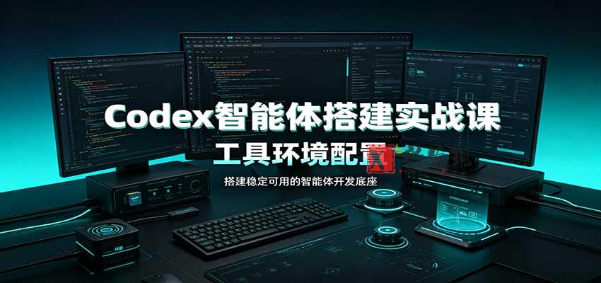 Codex智能体搭建实战课：工具环境配置，自定义技能开发，多业务自动化教学-新发现资源网