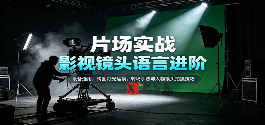 影视镜头语言进阶：设备选用，构图灯光运镜，转场手法与人物镜头拍摄技巧-新发现资源网