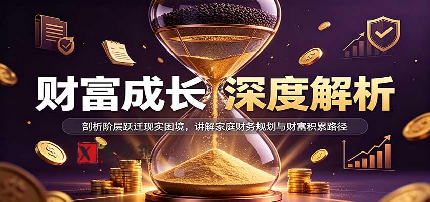 财富成长深度解析：剖析阶层跃迁现实困境，讲解家庭财务规划与财富积累路径-新发现资源网
