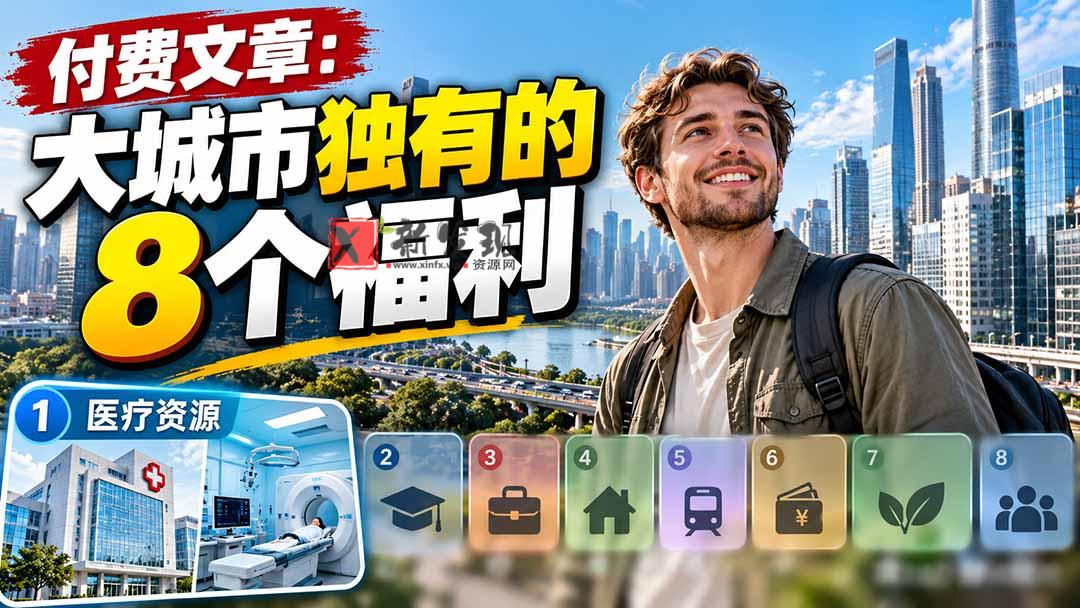付费文章：大城市独有的8个福利-新发现资源网