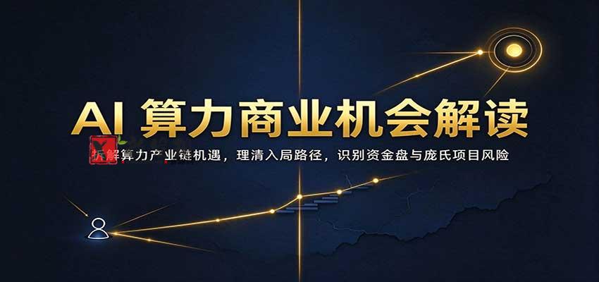 AI算力商业机会解读：拆解算力产业链机遇，理清入局路径，识别资金盘与庞氏项目风险-新发现资源网