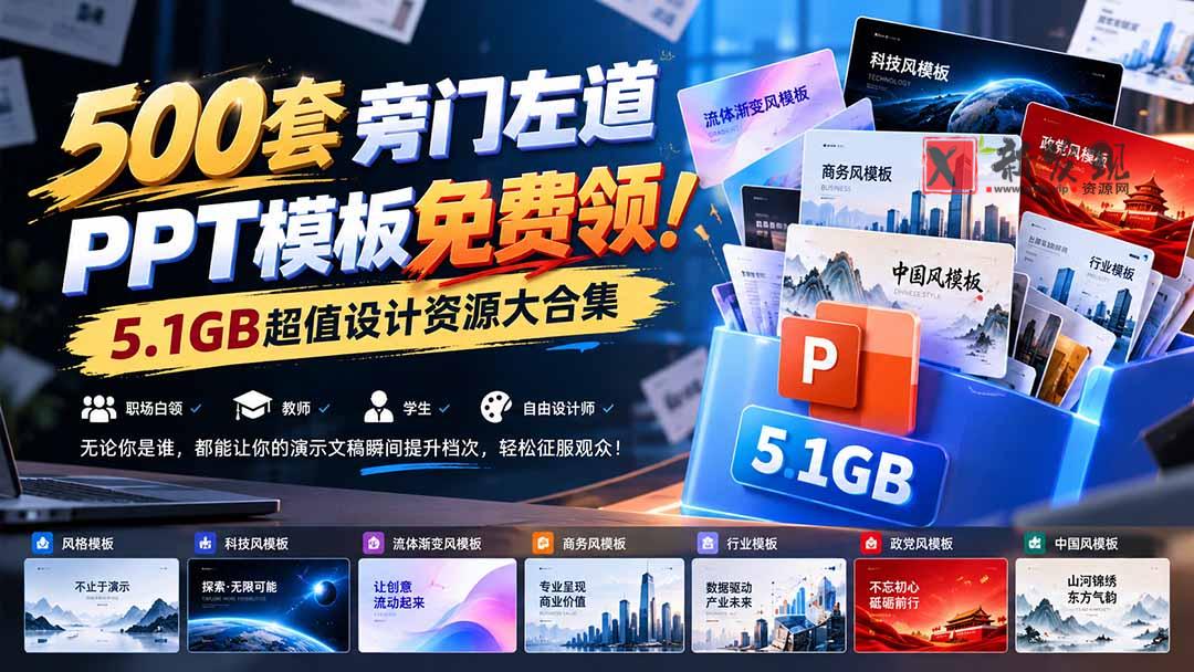 (21195期)500套旁门左道PPT模板免费领!5.1GB超值设计资源大合集 20261028030235-6ae165cb2c619.jpg