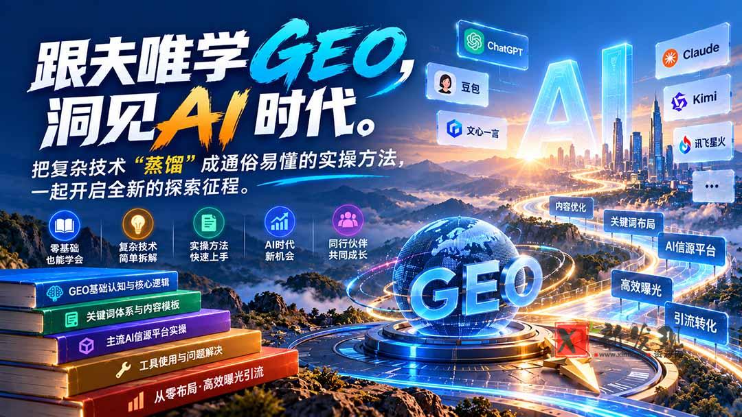 (21257期)跟夫唯学GEO-更新1030,洞见AI时代。把复杂技术 “蒸馏” 成通俗易懂的实操方法,一起开启全新的探索征程 20261030050144-6ae424b84789b.jpg