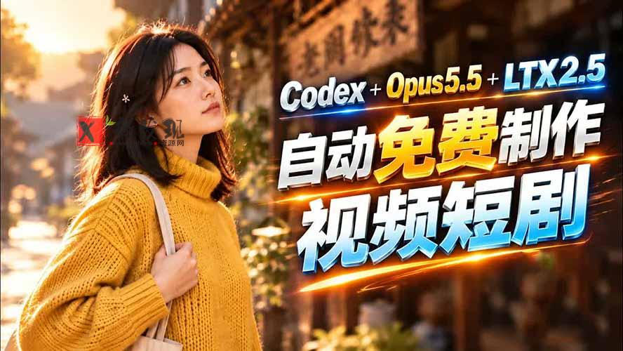Codex 出图 + 免费 LTX-2.5 生成视频，Claude Opus 5.5 全自动剪出 1 分钟情感短剧《停了的表》-新发现资源网