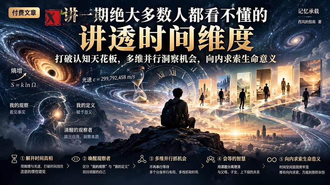 (21267期)付费文章:讲一期绝大多数人都看不懂的,讲透时间维度,打破认知天花板,多维并行洞察机会,向内求索生命意义 20261031030222-6ae55a3eb0bf7.jpg