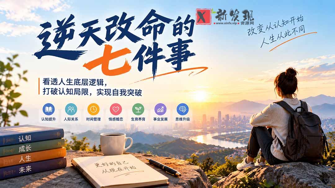 付费文章：逆天改命的七件事，看透人生底层逻辑，打破认知局限，实现自我突破-新发现资源网