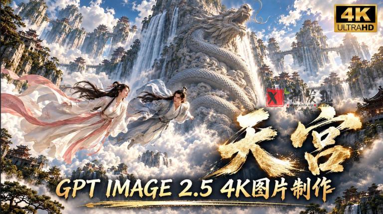 GPT Image 2.5实测！4K到底多清楚？皮肤、手指、修图与天宫场景全面测试-新发现资源网
