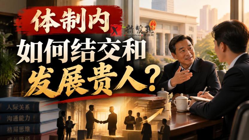某公众号付费文章：体制内，如何结交和发展贵人?-新发现资源网