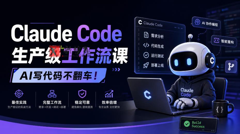 Claude Code生产级工作流课，AI写代码不翻车！【原创双语字幕】-新发现资源网