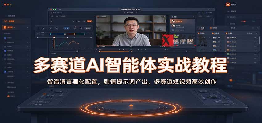 多赛道AI智能体实战教程：智谱清言驯化配置，剧情提示词产出，多赛道短视频高效创作-新发现资源网